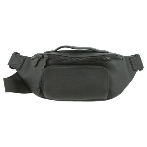ルイヴィトン ボディバッグ モノグラム・シャドウ ラッシュ・バムバッグ M47058ウエストバッグ 黒 ブラック