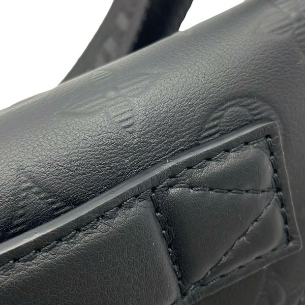 ルイヴィトン ボディバッグ モノグラム・シャドウ ラッシュ・バムバッグ M47058ウエストバッグ 黒 ブラック