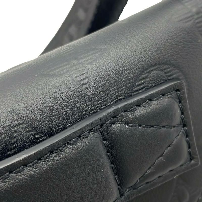 ルイヴィトン ボディバッグ モノグラム・シャドウ ラッシュ・バムバッグ M47058ウエストバッグ 黒 ブラック