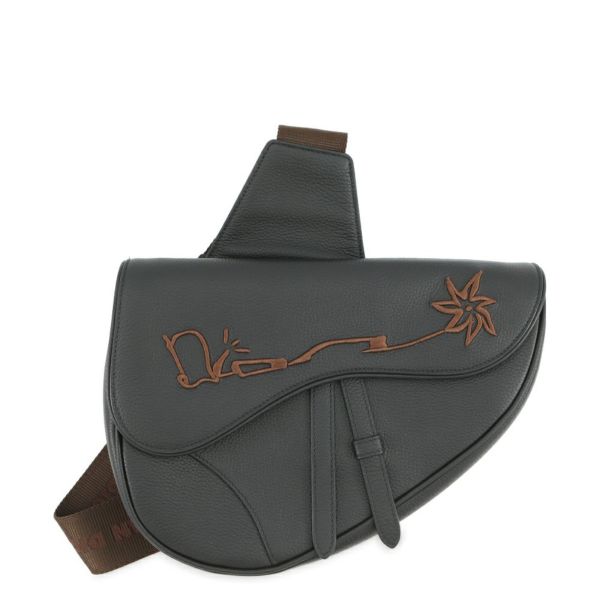 クリスチャン・ディオール ボディバッグ カクタスジャック サドルバッグ 1ADPO093SOT Christian Dior 黒