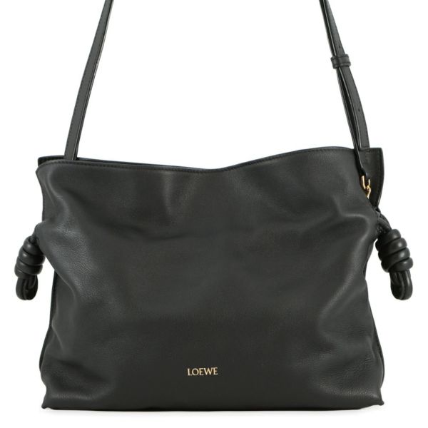 ロエベ ショルダーバッグ フラメンコ クラッチ ミディアム ナパカーフレザー A411FC1XBF 2wayクラッチバッグ 黒