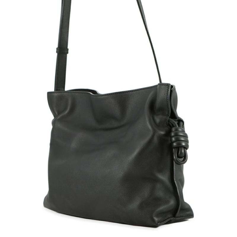 ロエベ ショルダーバッグ フラメンコ クラッチ ミディアム ナパカーフレザー A411FC1XBF 2wayクラッチバッグ 黒