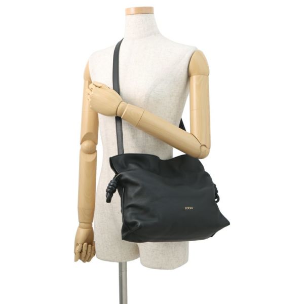 ロエベ ショルダーバッグ フラメンコ クラッチ ミディアム ナパカーフレザー A411FC1XBF 2wayクラッチバッグ 黒