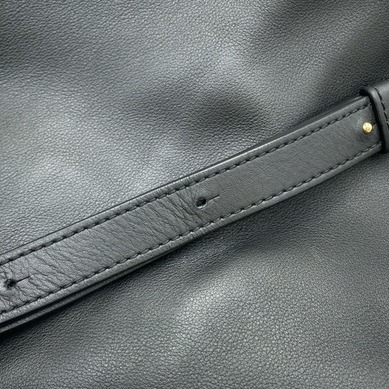 ロエベ ショルダーバッグ フラメンコ クラッチ ミディアム ナパカーフレザー A411FC1XBF 2wayクラッチバッグ 黒