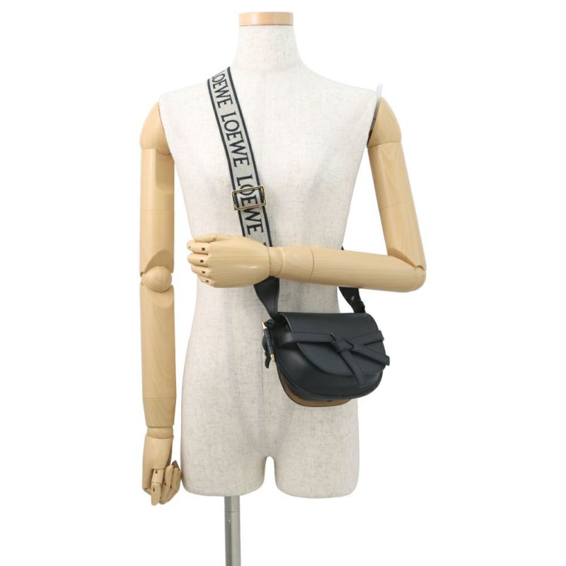 ロエべ ショルダーバッグ ゲート デュアル ミニ A650N46X13 LOEWE 黒