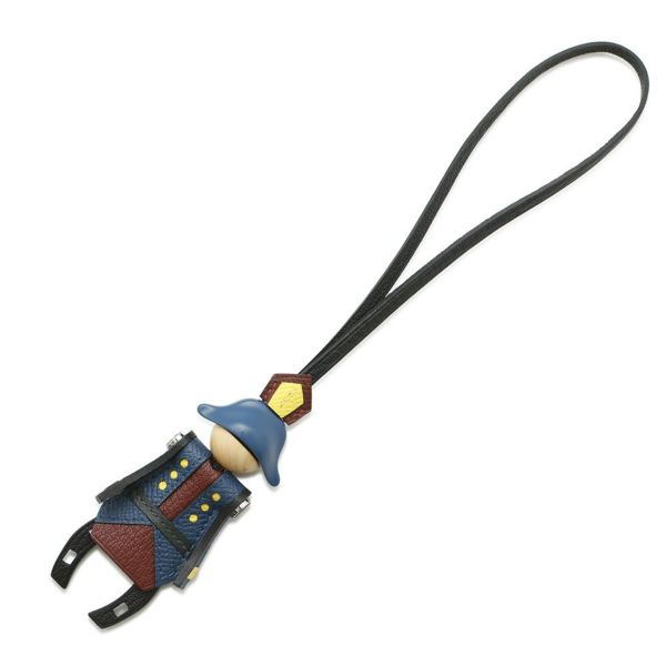 エルメス バッグチャーム 花火師 Artificier ブラック/ディープブルー/ルージュアッシュ/ヴェールフォンセ/シトロン K刻印