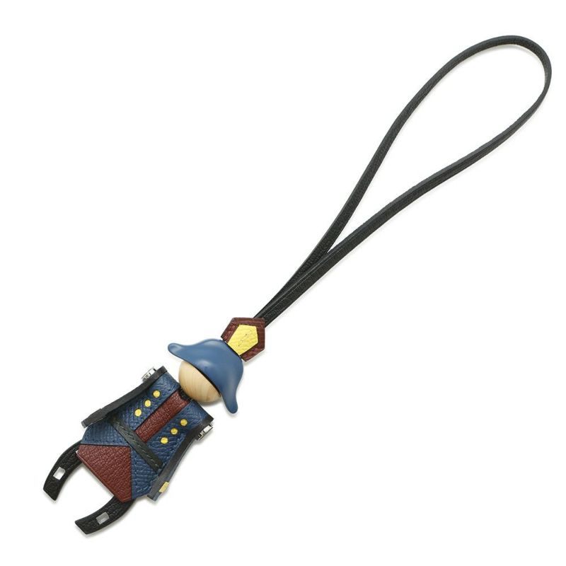 エルメス バッグチャーム 花火師 Artificier ブラック/ディープブルー/ルージュアッシュ/ヴェールフォンセ/シトロン K刻印