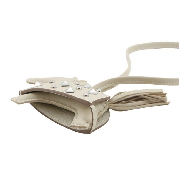 新品未使用エルメス バッグチャーム ロデオPM ロベオロック　クレ　ラムスキン エルメス バッグチャーム ロデオPM ロベオロック クレ ラムスキン K