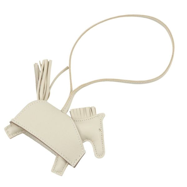 エルメス バッグチャーム ロデオPM ロベオロック クレ ラムスキン K刻印 HERMES チャーム オーナメント