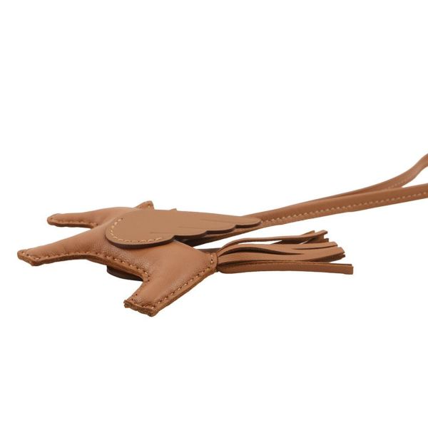 エルメス バッグチャーム ロデオPM ゴールド ラムスキン K刻印 HERMES チャーム オーナメント