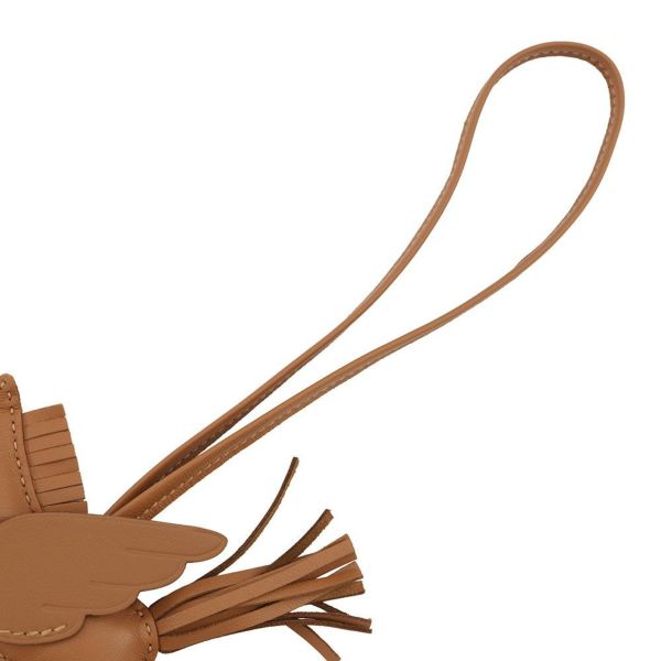 エルメス バッグチャーム ロデオPM ゴールド ラムスキン K刻印 HERMES チャーム オーナメント