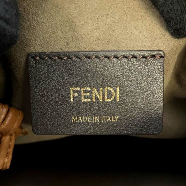 フェンディ ショルダーバッグ モン トレゾール ミニ ズッカ 8BS010 FENDI バッグ 2wayハンドバッグ