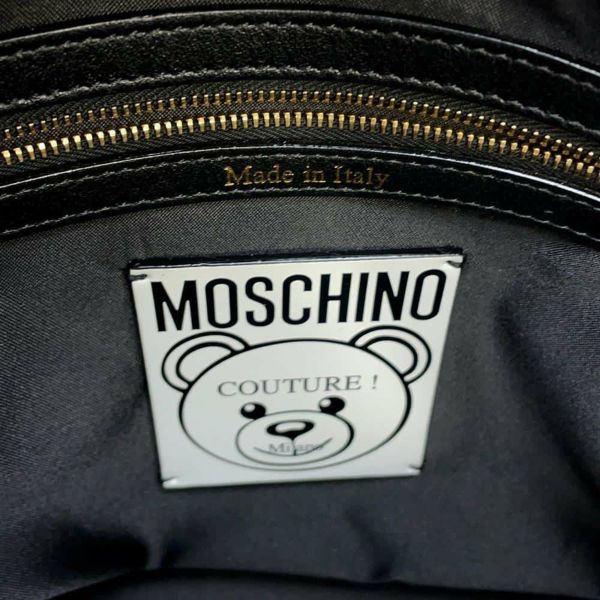 モスキーノ トートバッグ テディベアパネル PVC A75458210 MOSCHINO 2wayショルダーバッグ 白