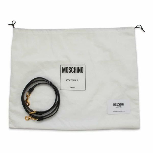 モスキーノ トートバッグ テディベアパネル PVC A75458210 MOSCHINO 2wayショルダーバッグ 白