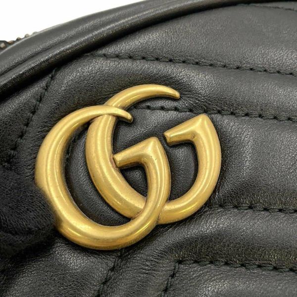 グッチ ウエストバッグ GGマーモント キルティングレザー ベルトバッグ 476434 GUCCI ウエストポーチ 黒 安心保証 |  中古・新品ブランド販売ギャラリーレア公式通販