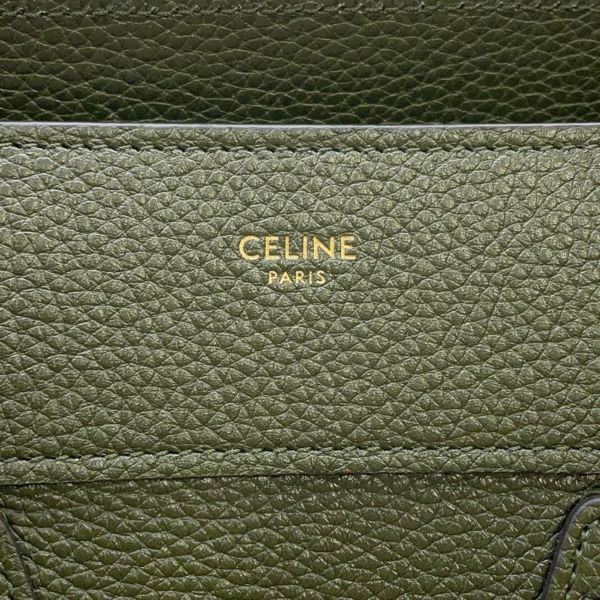 セリーヌ ハンドバッグ ラゲージ マイクロ ショッパー レザー 189793AQL CELINE バッグ