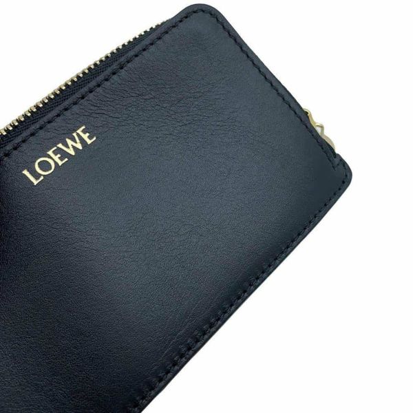 ロエベ コインケース ぺブル コインカードホルダー CANBZ40X01 LOEWE 財布 カードケース 黒