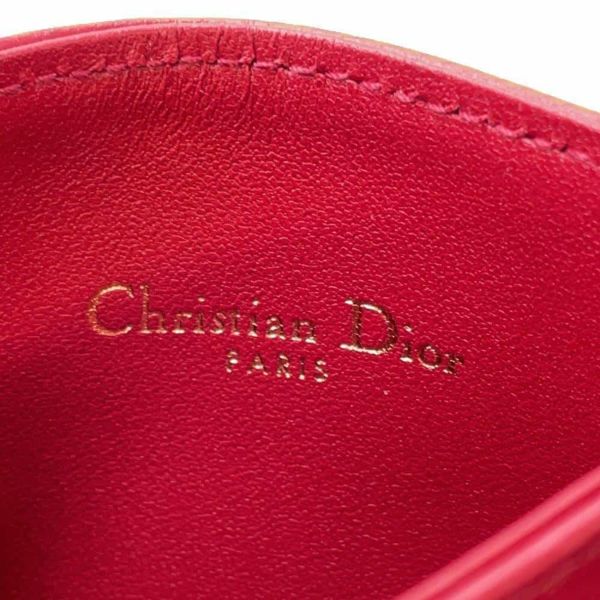 クリスチャン・ディオール カードケース CDロゴ ハート ラムスキン S5130UNID Christian Dior 定期入れ カードホルダー