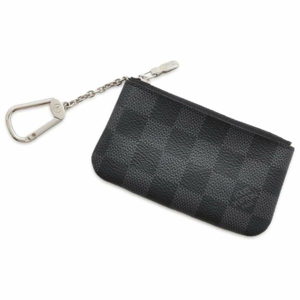 ルイヴィトン コインケース ダミエ・グラフィット ポシェット・クレ N60155 LOUIS VUITTON コンパクトウォレット 黒