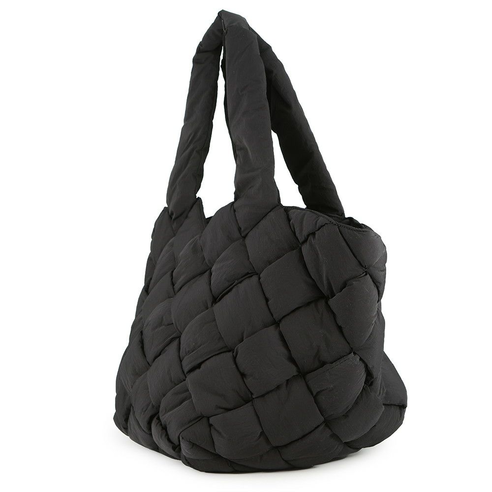 ボッテガヴェネタ ショルダーバッグ マキシイントレチャート ペーパー ナイロン 670207 黒