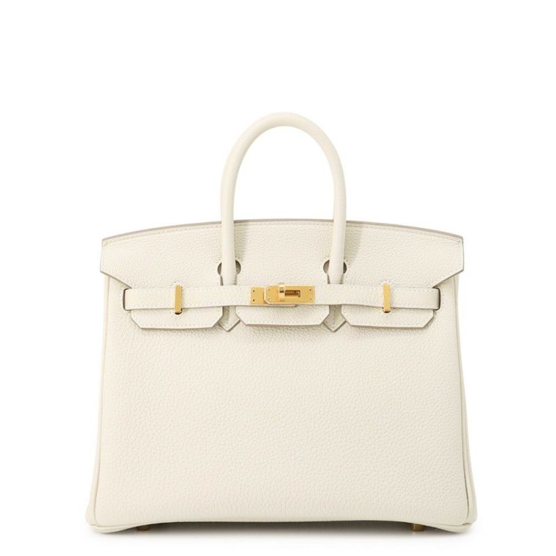 エルメス バーキン25 クレ/ゴールド金具 トゴ B刻印 HERMES Birkin ハンドバッグ