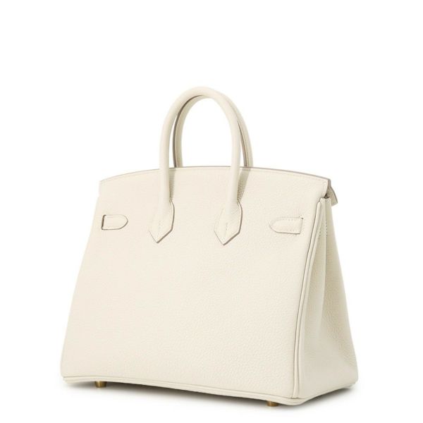 エルメス バーキン25 クレ/ゴールド金具 トゴ B刻印 HERMES Birkin ハンドバッグ