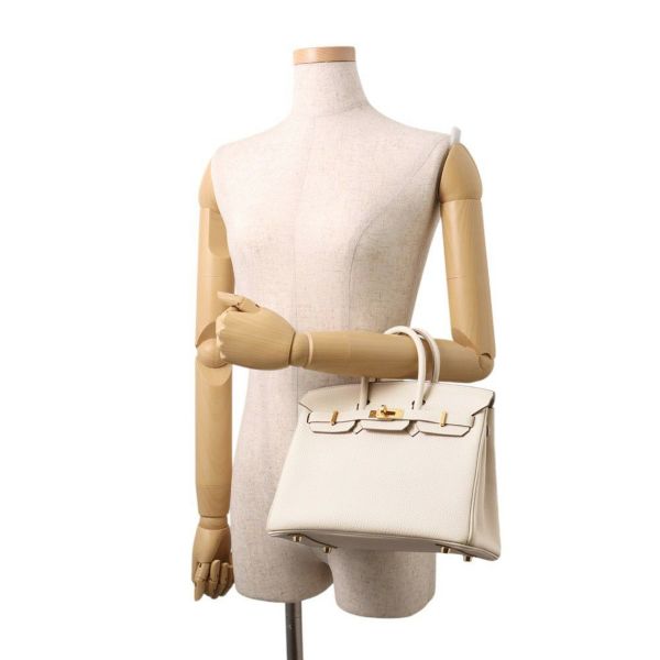 エルメス バーキン25 クレ/ゴールド金具 トゴ B刻印 HERMES Birkin ハンドバッグ