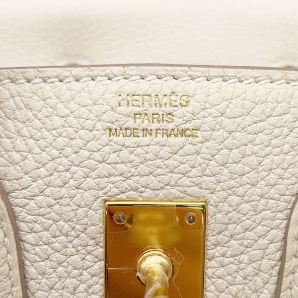 エルメス バーキン25 クレ/ゴールド金具 トゴ B刻印 HERMES Birkin ハンドバッグ