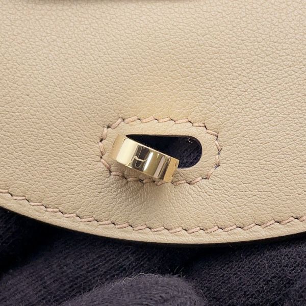 エルメス ハンドバッグ リンディ ミニ ヴェルソ ベージュマルファ/グリミスティ/ゴールド金具 スイフト W刻印 2wayショルダー