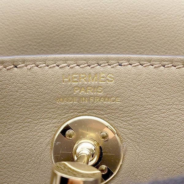 エルメス ハンドバッグ リンディ ミニ ヴェルソ ベージュマルファ/グリミスティ/ゴールド金具 スイフト W刻印 2wayショルダー