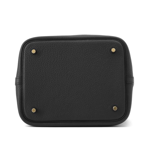 エルメス ハンドバッグ ピコタンロックMM ブラック/ゴールド金具 トリヨンクレマンス K刻印 黒
