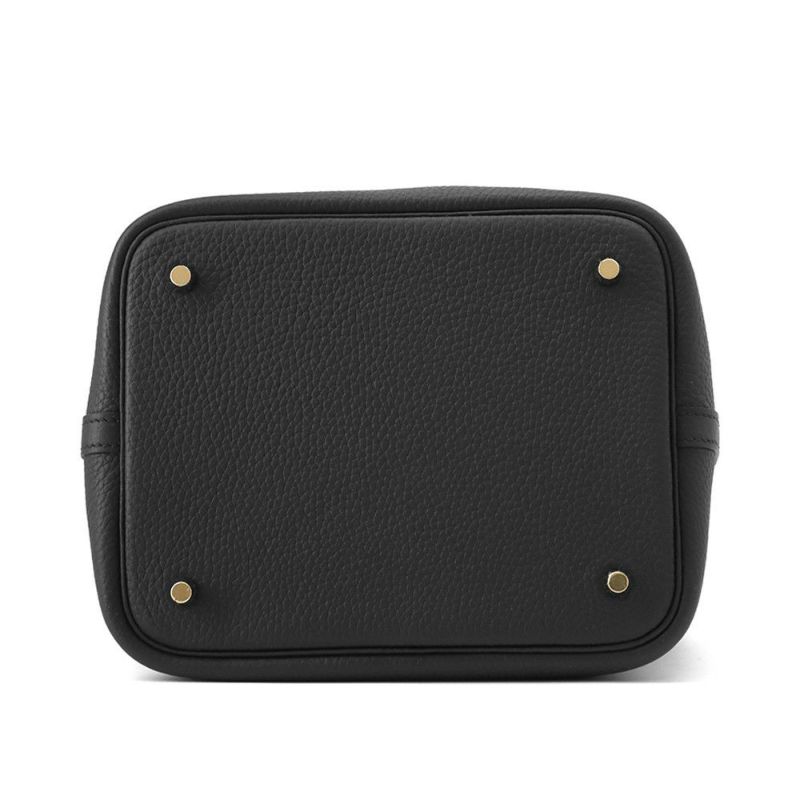 エルメス ハンドバッグ ピコタンロックMM ブラック/ゴールド金具 トリヨンクレマンス K刻印 黒
