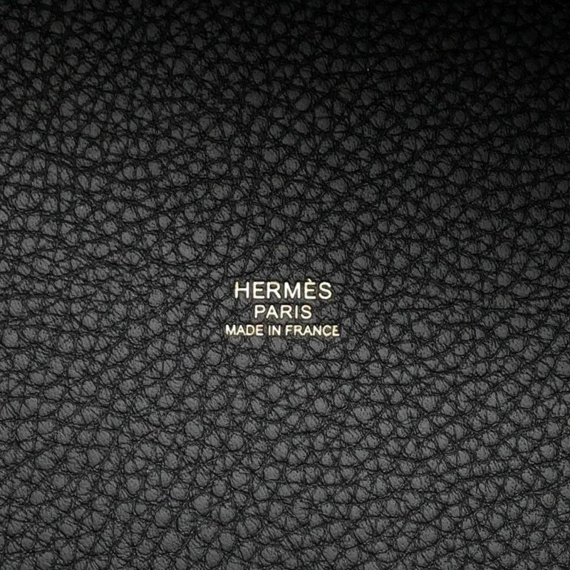 エルメス ハンドバッグ ピコタンロックMM ブラック/ゴールド金具 トリヨンクレマンス K刻印 黒