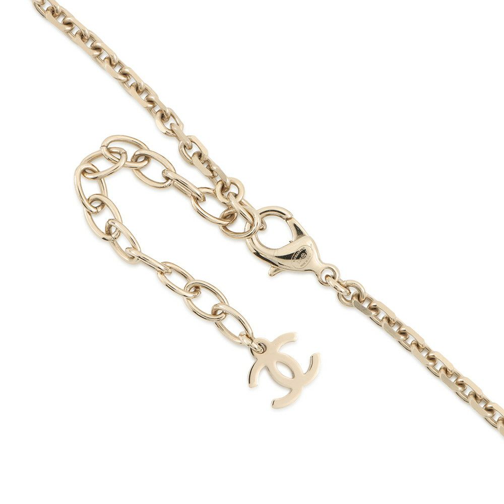 シャネル ネックレス ココマーク フラワーモチーフ フェイクパール ラインストーン I25 C CHANEL ABE962