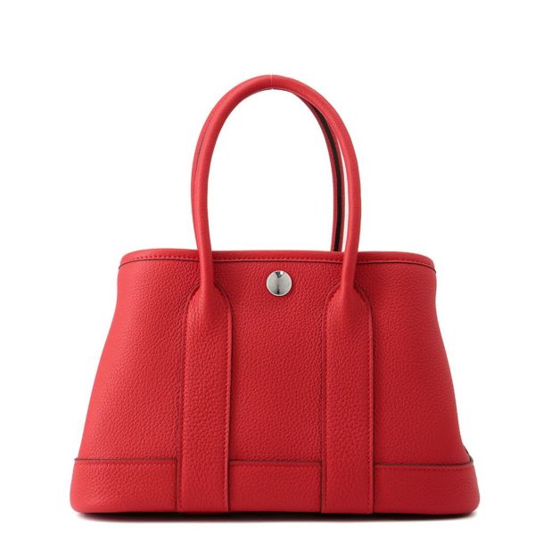 エルメス トートバッグ ネオ・ガーデン 23 ガーデンパーティ ルージュラデュー/シルバー金具 ネゴンダ K刻印