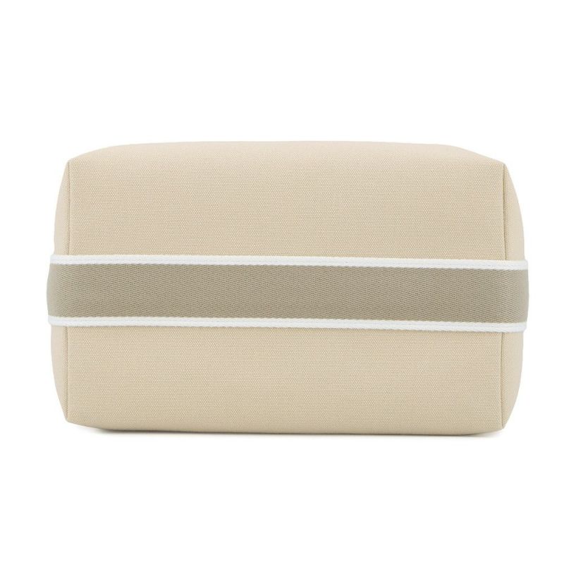 エルメス ポーチ ブリッド・ア・ブラックPM ベージュ/シルバー金具 キャンバス HERMES バッグ 小物入れ