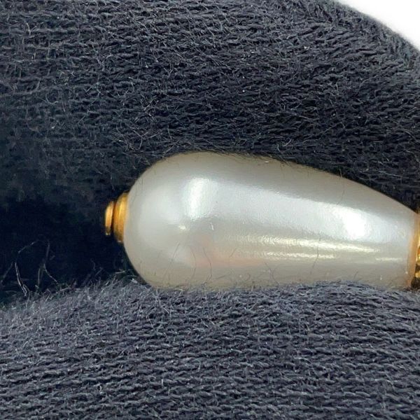 シャネル ピアス ココマーク ライオンモチーフ ドロップピアス メタル フェイクパール CHANEL アクセサリー