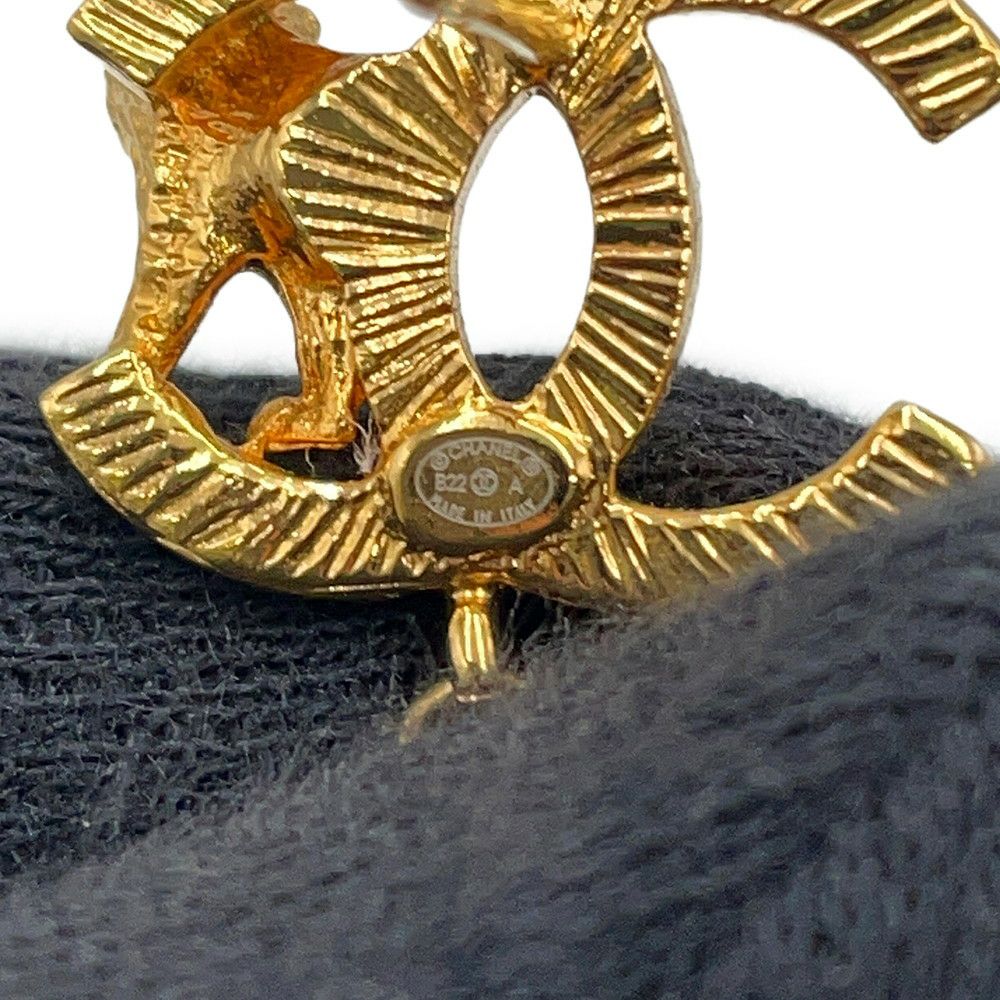 シャネル ピアス ココマーク ライオンモチーフ ドロップピアス メタル フェイクパール CHANEL アクセサリー