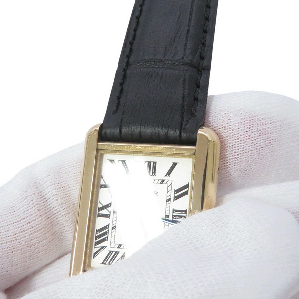 カルティエ タンクソロ SM W5200002 K18イエローゴールド/SS Cartier 腕時計 ウォッチ クォーツ シルバー文字盤