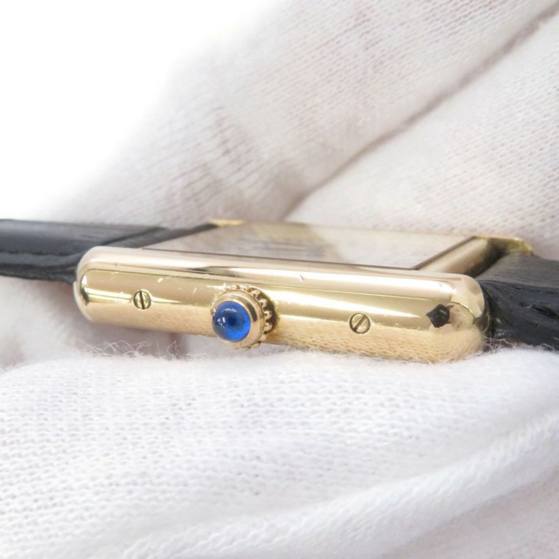 カルティエ タンクソロ SM W5200002 K18イエローゴールド/SS Cartier 腕時計 ウォッチ クォーツ シルバー文字盤