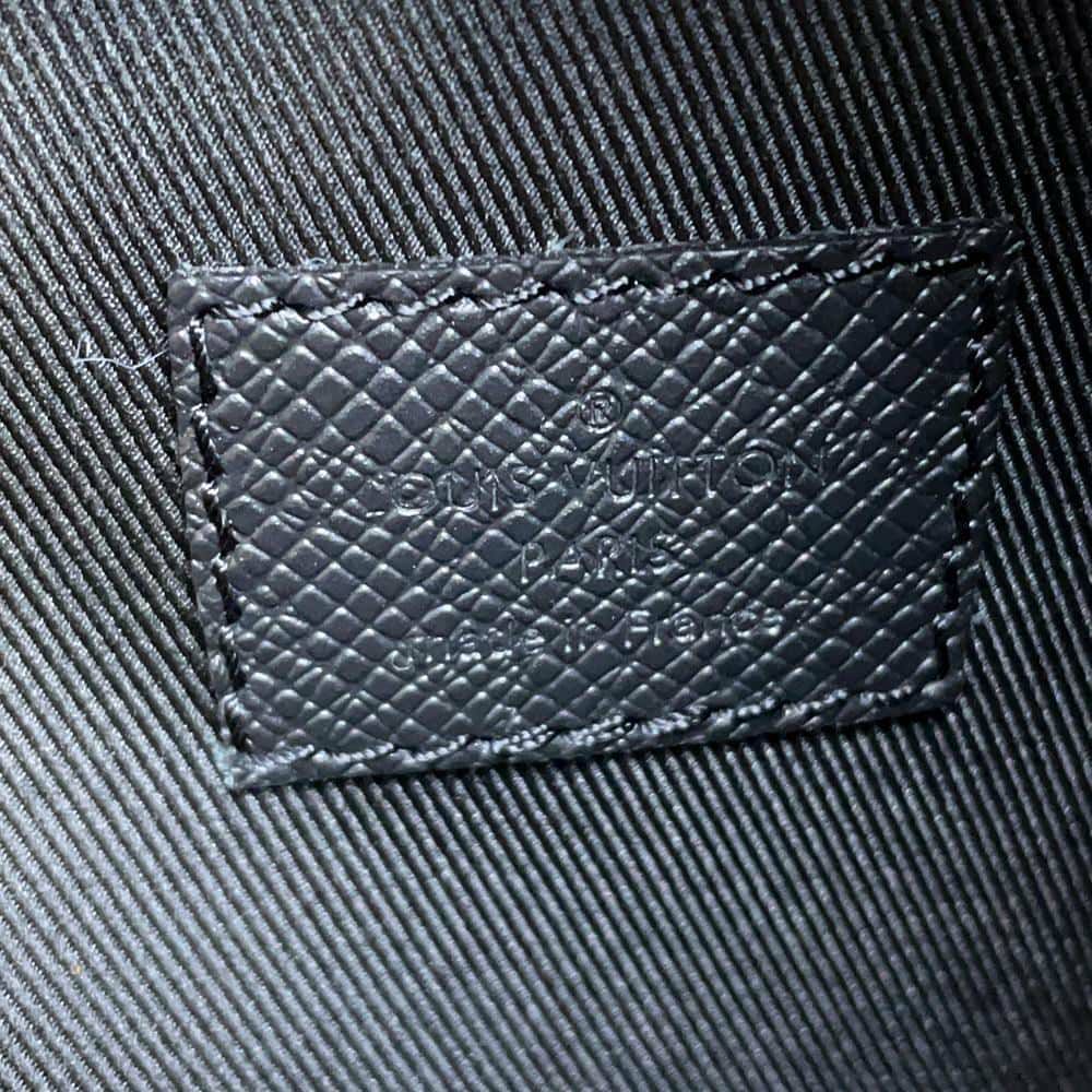 ルイヴィトン ボディバッグ モノグラム・エクリプス タイガ デュオ・スリングバッグ M30936 ブラック 黒