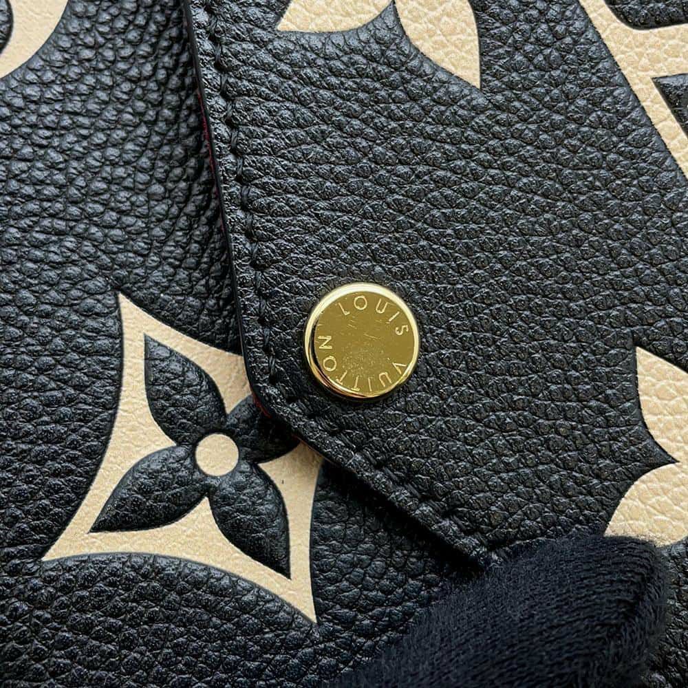 ルイヴィトン チェーンウォレット バイカラー モノグラム・アンプラント ポシェット・フェリシー M80482 黒