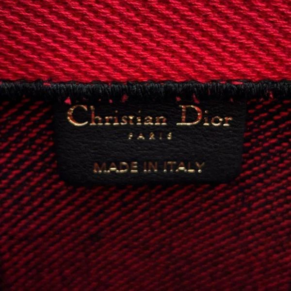 クリスチャン・ディオール トートバッグ ブックトート チェック柄 ラージ Christian Dior バッグ 黒