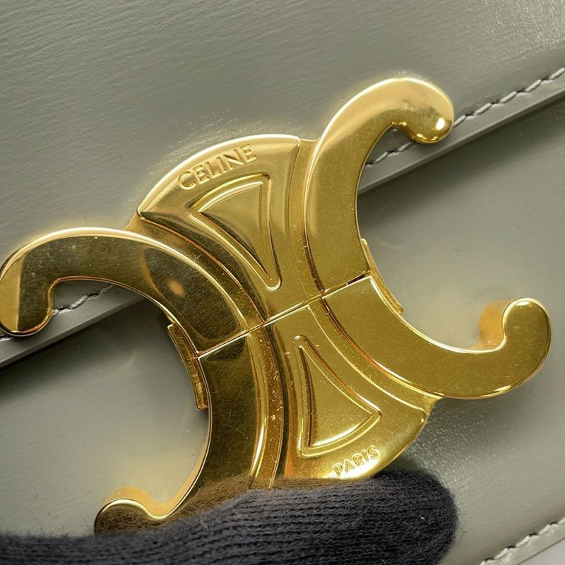 セリーヌ ショルダーバッグ ティーン トリオンフ シャイニーカーフレザー 188423 CELINE バッグ