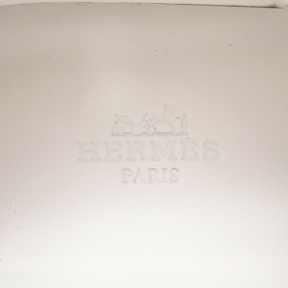 エルメス スニーカー リフト ニット カーフレザー レディースサイズ36.5 HERMES 靴 白