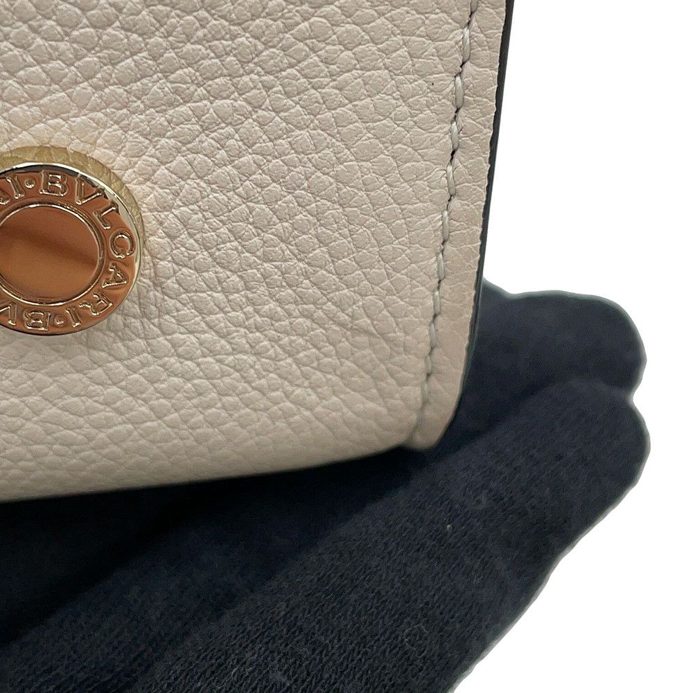 ブルガリ ハンドバッグ ブルガリブルガリ アルバ レザー BVLGARI 2way 黒 白