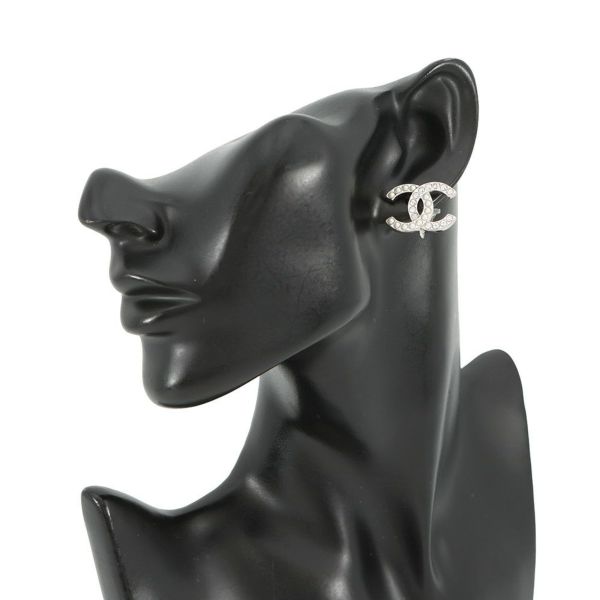 シャネル イヤリング ココマーク フェイクパール ラインストーン B25 B ABD478 CHANEL アクセサリー