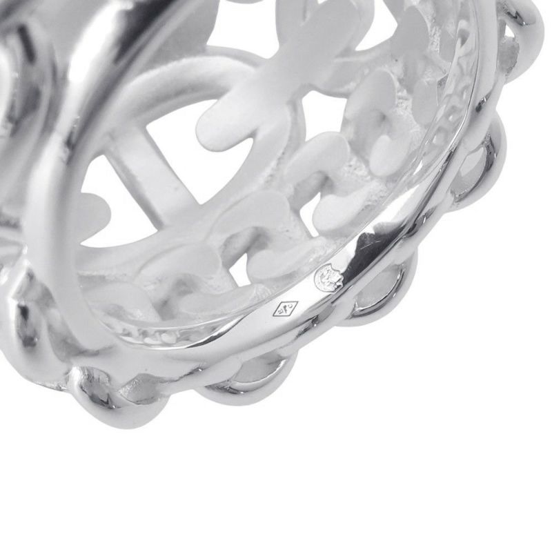 エルメス リング シェーヌダンクル マルチチェーンTGM Enchainee SV925シルバー リングサイズ56 HERMES 指輪