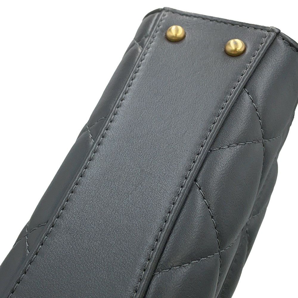 シャネル チェーンショルダーバッグ マトラッセ ココマーク トップハンドル ラムスキン AS4956 CHANEL