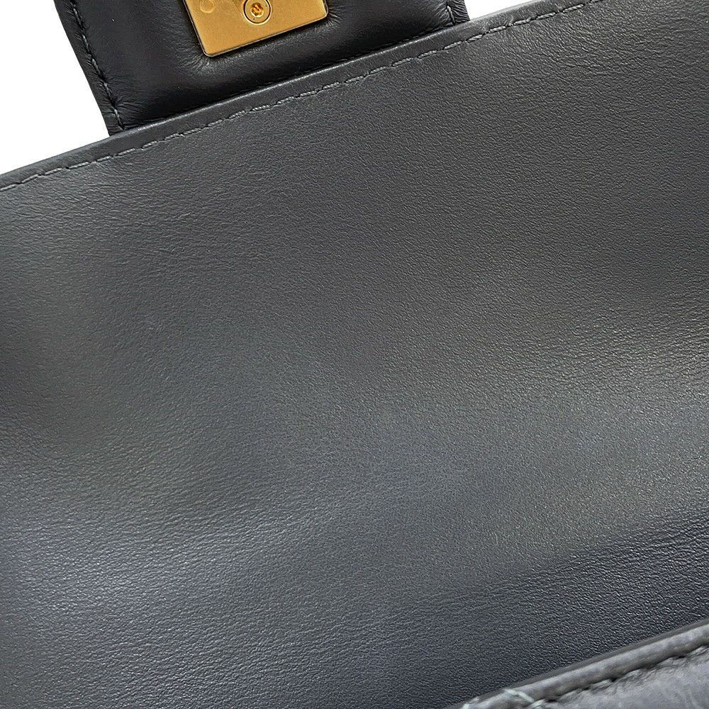 シャネル チェーンショルダーバッグ マトラッセ ココマーク トップハンドル ラムスキン AS4956 CHANEL